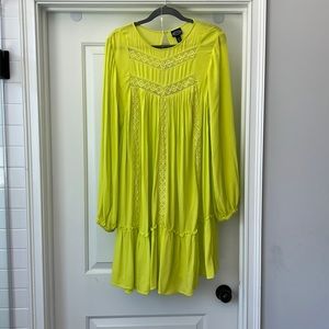 Yellow boho dress